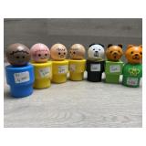 (7) 1974-84 Fisher Price Chunky Little People