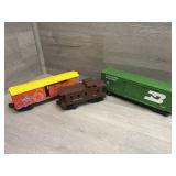 (3) Lionel O Gauge Train Cars