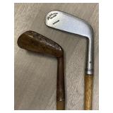 (2) Hickory Shaft Clubs - Wilson The Wilsonian