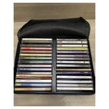 (32) Count CDs & Case Logic Bag -