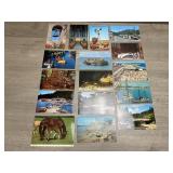 (16) Vintage Postcards - California, Nebraska &