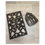 (2) Cast Iron Trivets -