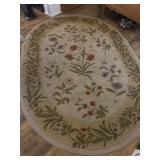 92 x 65.5" Floral Area Rug -