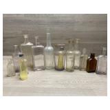 Glass Bottle Lot -