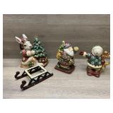 Fitz & Floyd Christmas Box & Sakura Sugar &