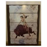 Buffalo Brewing Company Wood Advertising Sign -