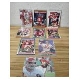 (9) Assorted Joe Montana 49ers/Cheifs Cards