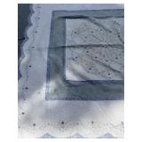 Floral Embroidered Quilt - 102x118" - Stained /