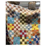 VTG Hand Sewn Quilt 96x86.