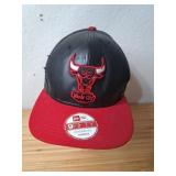Faux Leather Chicago Bulls Windy City Snapback Hat