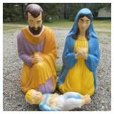 Vtg Empire Blow Mold Christmas Nativity Set -