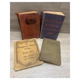 (4) Antique Books