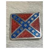 Confederate Flag Belt Buckle