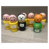 (7) Fisher Price Chunky People