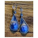 Vogt Sterling Mexico Natural Stone Earrings Set -