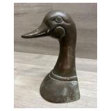Lonely Brass Duck Bookend 6"