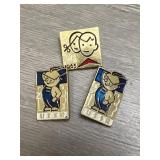 (3) USSR Child Pins