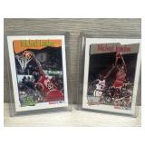 (2) 1991 Michael Jordan Basketball Cards