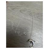Sterling Porpoise and Chain