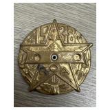 1938 LITTLE ORPHAN ANNIE DECODER BADGE OVALTINE