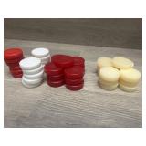 26 Lucite Checker Pieces and more