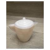 Akro Agate Pink Childs Teapot and Lid