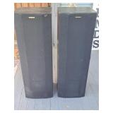 Pair Of Fisher Model STV-9625 3-Way Tower Speakers