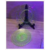 Uranium Dessert Plate and Salad Plate