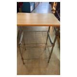 Metal Shelf w/ Pl Out Shelf 33x21x15