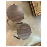 (2) McM End Tables  15' tall