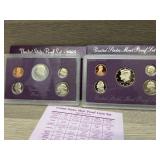 1985 and 1991 Mint Proof Sets