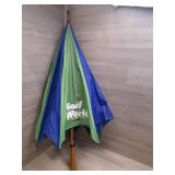 Vintage Golf World Magazine Promotional Umbrella