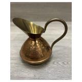 Hammered Copper and Brass Creamer
