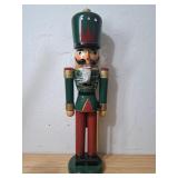 24" Tall Wood green & Red Nutcracker (M1)