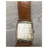 Anigo Vintage Mens Watch w/ leather band