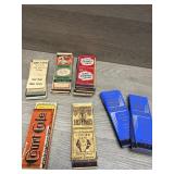 Empty Matchbook Covers - Advertising Hotels/Cafes