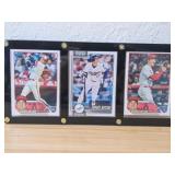 (3) Framed Shohei Ohtani Dodgers/Angels Cards