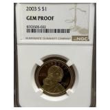 2003 S NGC ages Proof Sacagawea $1