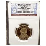 2008 S NGC PR69 UC $1 Jackson
