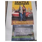 2001 Mariners Team Poster & 2014 Zunino & Miller