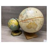 2- World Globes 1 is tin