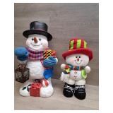 (2) Super Cute Snowman Figures (Rack 2)