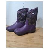 Bogs Kids York Wild Garden Ourple Boots W/Floral