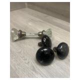 Enameled and Crystal Knobs