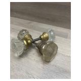 (2) Crystal Door Knob Sets