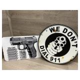(2) Tin 2nd Amendment Signs