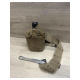 Military Canteen w/ Belt-and Knife