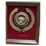 WSU Cougar Club Brass Plaque 7x8"