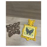 Cast Iron Butterfly Trivets