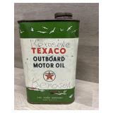 Texaco Outboard Motor Oil Tin- Empty